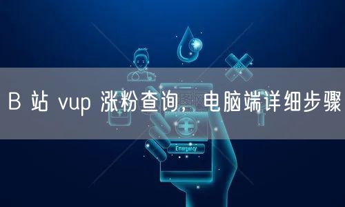 B 站 vup 涨粉查询，电脑端详细步骤