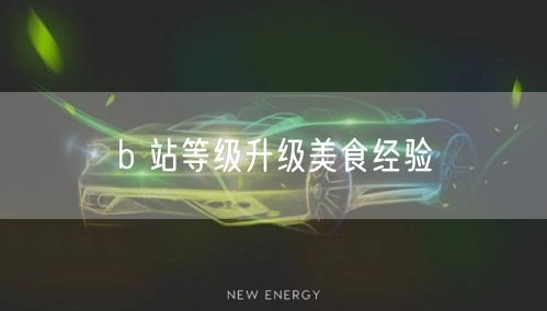 b 站等级升级美食经验