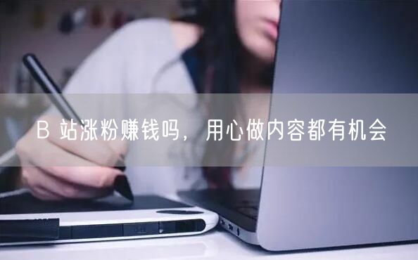 B 站涨粉赚钱吗，用心做内容都有机会