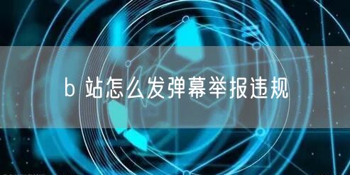 b 站怎么发弹幕举报违规