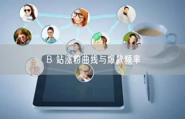 B 站涨粉曲线与爆款频率