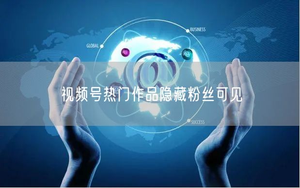 视频号热门作品隐藏粉丝可见