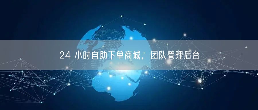 24 小时自助下单商城，团队管理后台