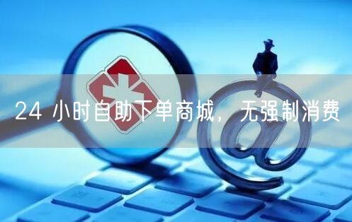24 小时自助下单商城，无强制消费