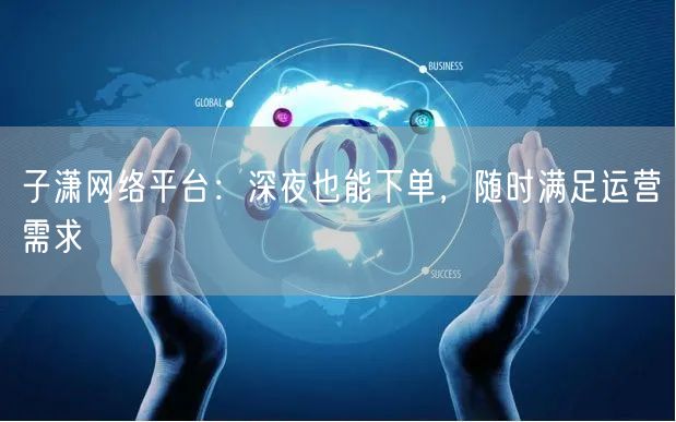 子潇网络平台：深夜也能下单，随时满足运营需求