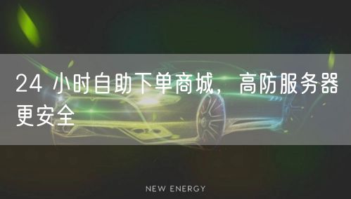24 小时自助下单商城，高防服务器更安全