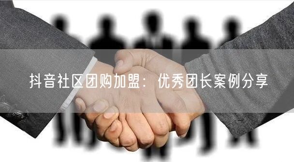 抖音社区团购加盟：优秀团长案例分享